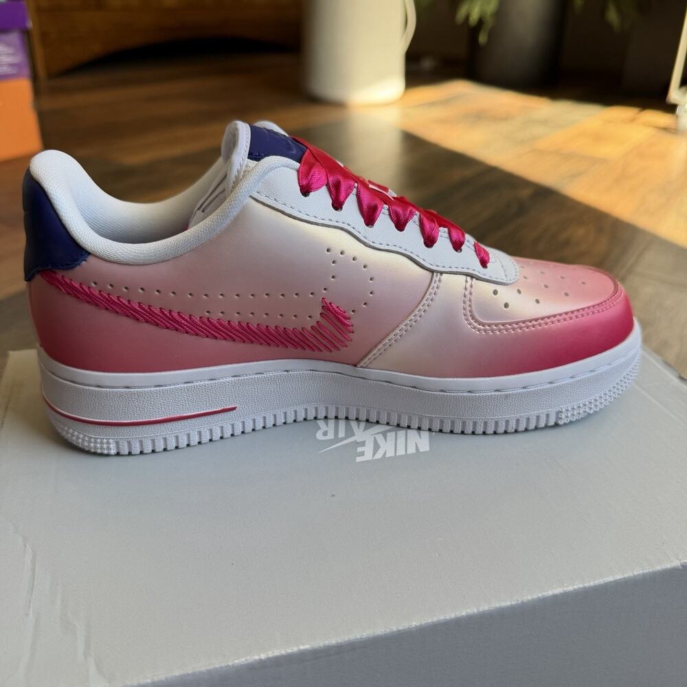 Nike Air Force 1 '07 Kay Yow Cancer Fund Pink White Womens 5.5 CT1092-100 - Picture 13 of 14